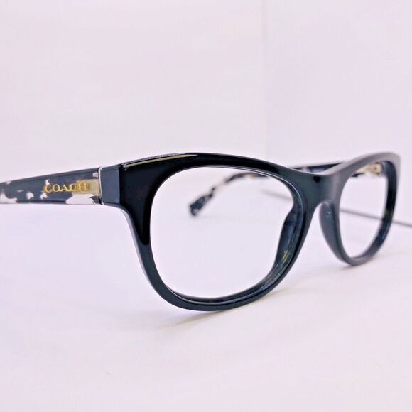 Coach Authentic Eyeglasses HC 6081 5348 51 [] 18 135 MM Black Crystal Mosaic - Picture 1 of 7